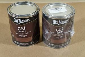lot 83 image: 2 Quarts Old Masters Gel Stain -Red Mahogany