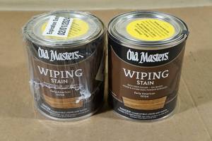 lot 85 image: 2 Quarts Old Masters Wiping Stain -Early American