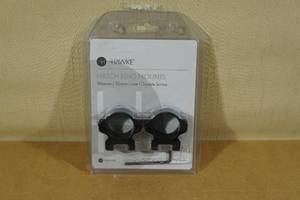 lot 101 image: Hawke Match Ring Mounts Weaver 30mm Low Double Screw