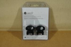 lot 102 image: Hawke Match Ring Mounts Weaver 1 Medium Double Screw