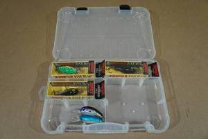 lot 147 image: Tackle Organizer with Rapala Deep Runner Lures