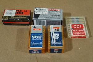 lot 182 image: Assorted .22 LR Ammo - Shotshells, Mini Mag