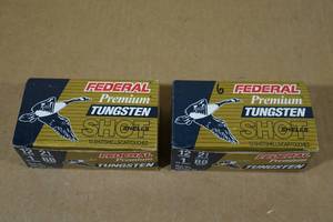 lot 183 image: 16 Federal Premium Tungsten 12 Gauge 2-34 BB Shot Shotshells