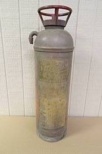 lot 203 image: Antique Pyrene Brass Soda Acid Fire Extinguisher