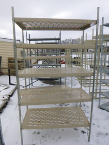 lot 31 image: 5 Tier Metal Shelving