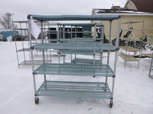 lot 33 image: 4 Tier Metal Shelving
