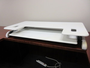 lot 215 image: VARIDESK SIT STAND DESK CONVERTER