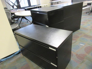 lot 701 image: HERMAN MILLER MERIDIAN LATERAL FILE CABINETS