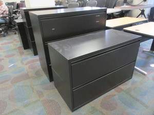 lot 702 image: HERMAN MILLER LATERAL FILE CABINETS