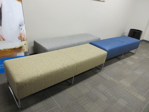 lot 640 image: UPHOLSTERED BENCHES