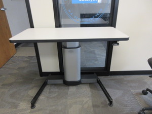 lot 223 image: STEELCASE AIR TOUCH HEIGHT ADJUSTABLE WORK TABLE