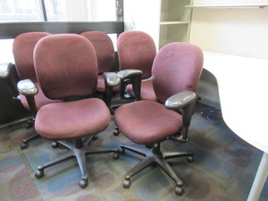 lot 993 image: HERMAN MILLER AMBI ADJUSTABLE, UPHOLSTERED OFFICE CHAIRS