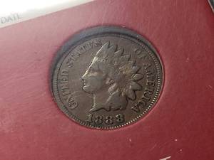 1888 US INDIAN HEAD CENT FINE