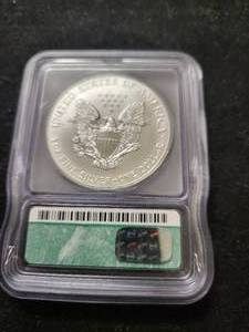 2001 AMERICAN SILVER EAGLE MS69 ICG CERTIFIED