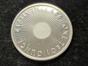 1 TROY OZ .999 FINE SILVER SUNSHINE MINTING ROUND