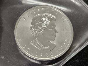 2022 CANADA MAPLE LEAF 1 TROY OZ .999 FINE SILVER
