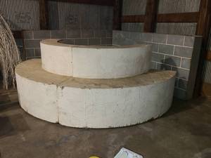 lot 15 image: Cake Tiers on castors with Electrical ran on both sides  2 pieces