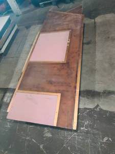 lot 54 image: 9 x 47 red house pallet