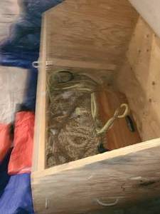 lot 88 image: Crate with rope contents