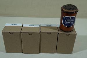4 Northern Lights Whiskey and Tobacco Fine Fragrance Candles