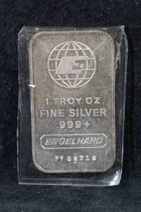 Engelhard 1 Troy Ounce Silver Bar