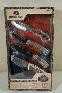 Mossy Oak 4PK Variety Fixed Blade Knife Set