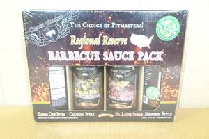 Croix Valley BBQ Sauce Pack -Kansas City, Carolina, St. Louis, Memphis Style