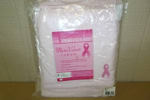 Perfect Fit Micro Velour Throw - PinkBreast Cancer Ribbon