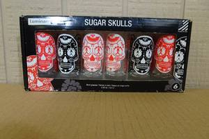 Set of Sugar Skulls Shot Glasses