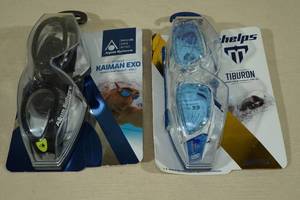 2 Aqua Sphere Adult Unisex Swim Goggles