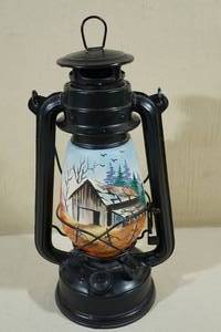 Hand Painted American Camper Lantern