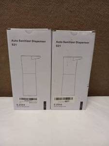 lot 5 image: (2) AUTOMATIC SANITIZER DISPENSER