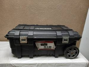 lot 68 image: HUSKY 25 GALLON MOBILE TOOL BOX