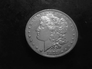 1878 Morgan Silver Dollar 7 Over 8 Tailfeathers Double Die Strong Version