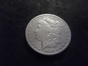 1884 CC  Morgan Silver Dollar
