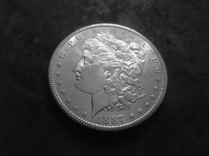 1887 S  Morgan Silver Dollar