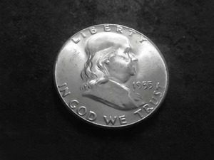 1955 Franklin Half Dollar Bugs Bunny Strike