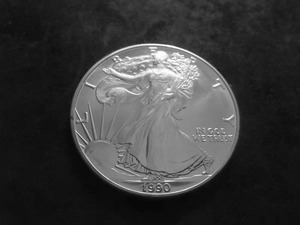 1990 American Eagle Silver Dollar 1 Oz. 99.9 Pure MS From Unc Roll