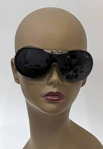 Chanel Black and Silver Aviator Sunglasses