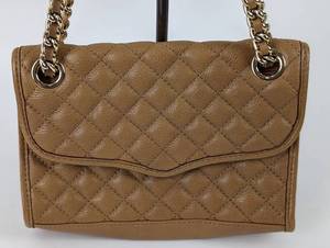 Rebecca Minkoff Tan Quilted Leather Handbag