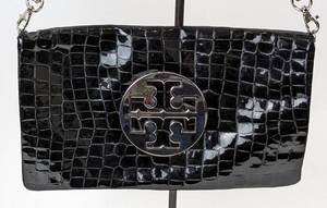 Tory Burch Leather Alligator Print Clutch