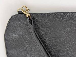 Lodis Black Leather Wristlet