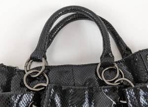 New Hype Black Leather Tote