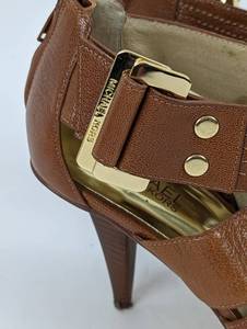 Michael Kors Tan Leather Heeled Sandals