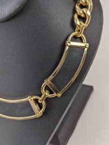 Chunky Gold Tone Statement Necklace