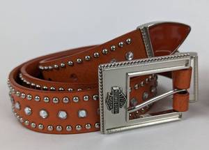 Pair of Womens Harley Davidson Leather Belts