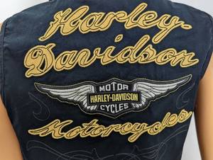 Womens Harley Davidson Zip Up Vest
