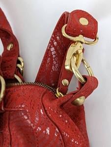 Hype Red Leather Tote