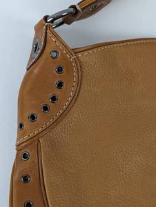 Michael Kors Tan Leather Grommet Accented Bag
