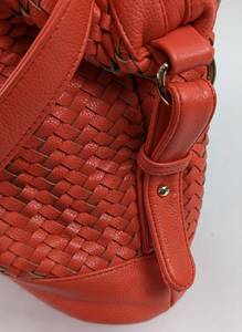 Deux Lux Coral Woven Leather Tote